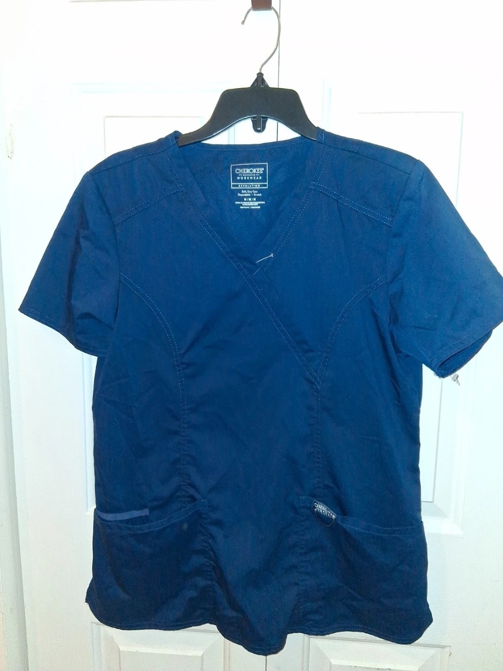 Cherokee Navy V-Neck Scrub Top